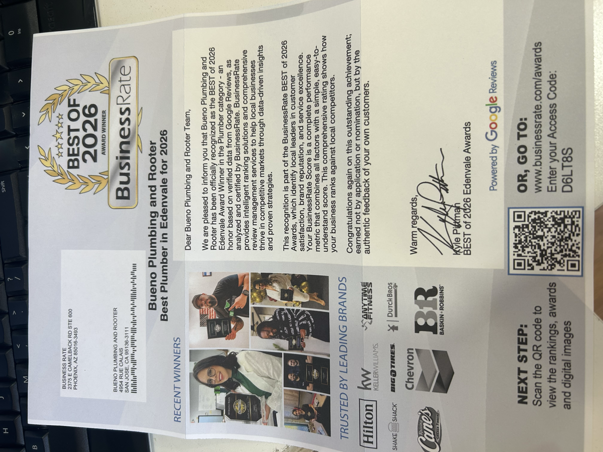 Best Plumber in Edenvale for 2026 award badge - San Jose Plumbers serving the whole Santa Clara County